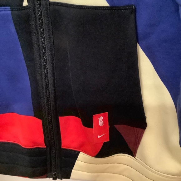 Nike Kylie Irving Fleece Full Zip Hoodie Multicolor Block - Picture 9 of 11